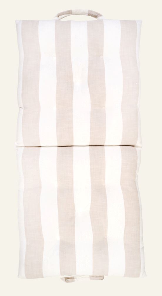 Faltbares Sitzkissen Beige - 50x100x7 cm Beige - 1