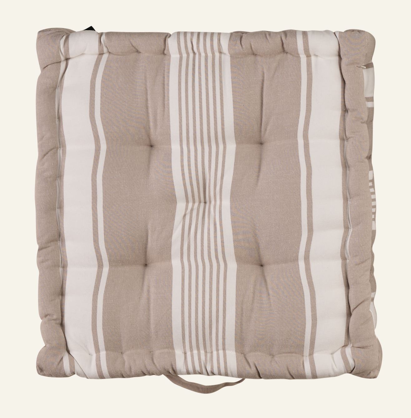 Sitzkissen Taupe - 45x45x7 cm Taupe - 1