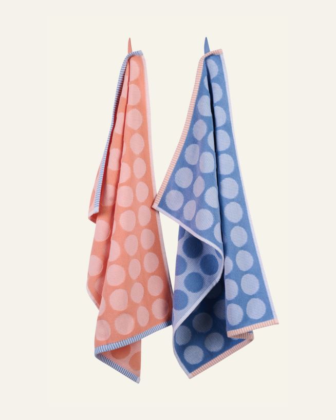 Küchentücher 2 Stück Blau - 45x70 cm Blau - 1
