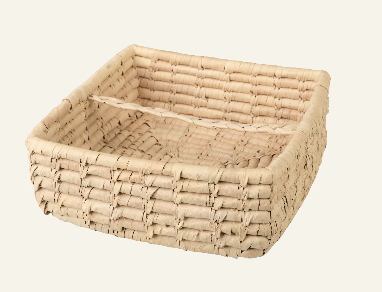 Serviettenkorb Natur - 20x20x7,5cm Natur - 1