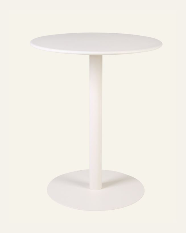 Gartentisch Offwhite - 73 cm ø60 Offwhite - 1