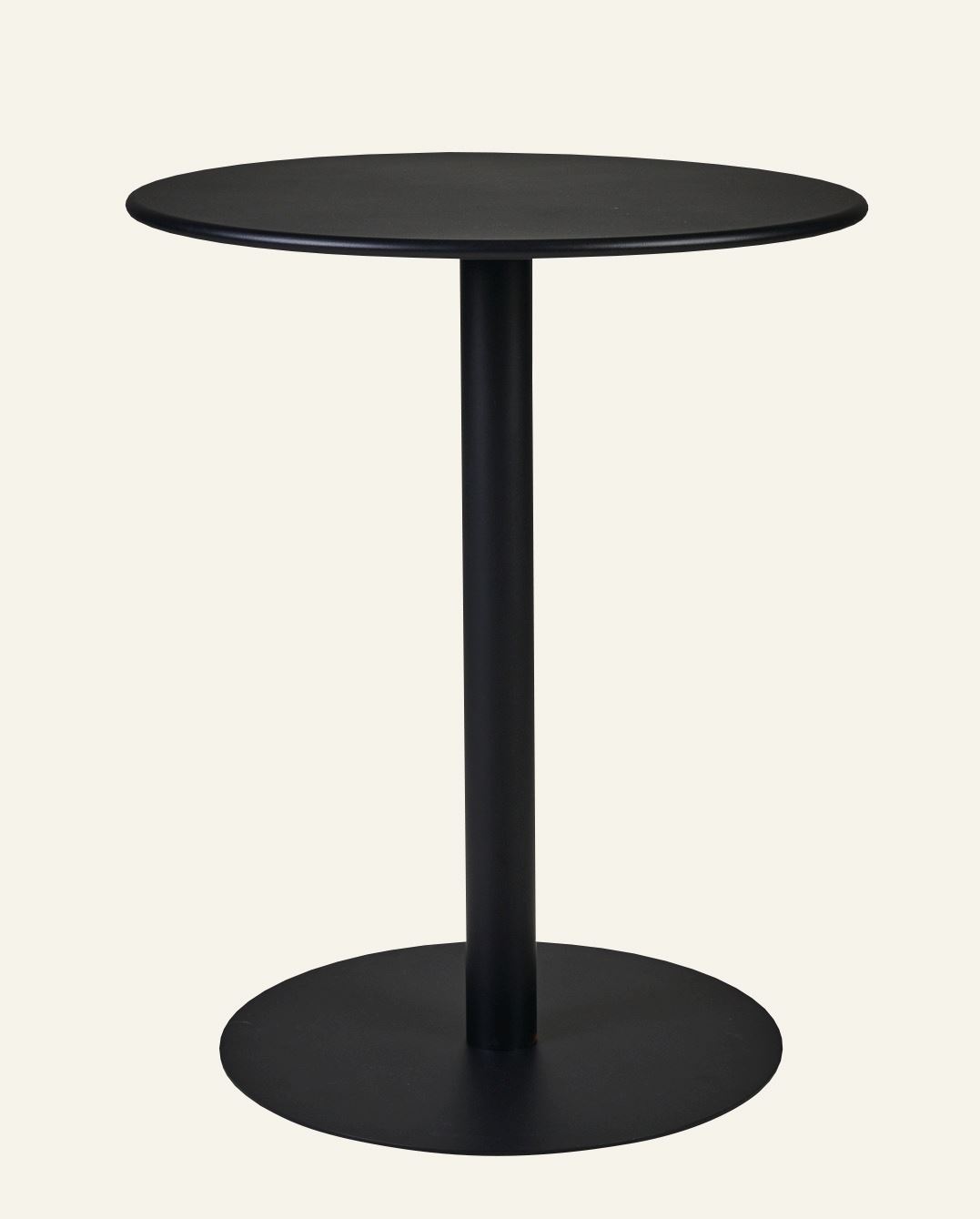 Gartentisch Schwarz - 73 cm ø60 Schwarz - 1