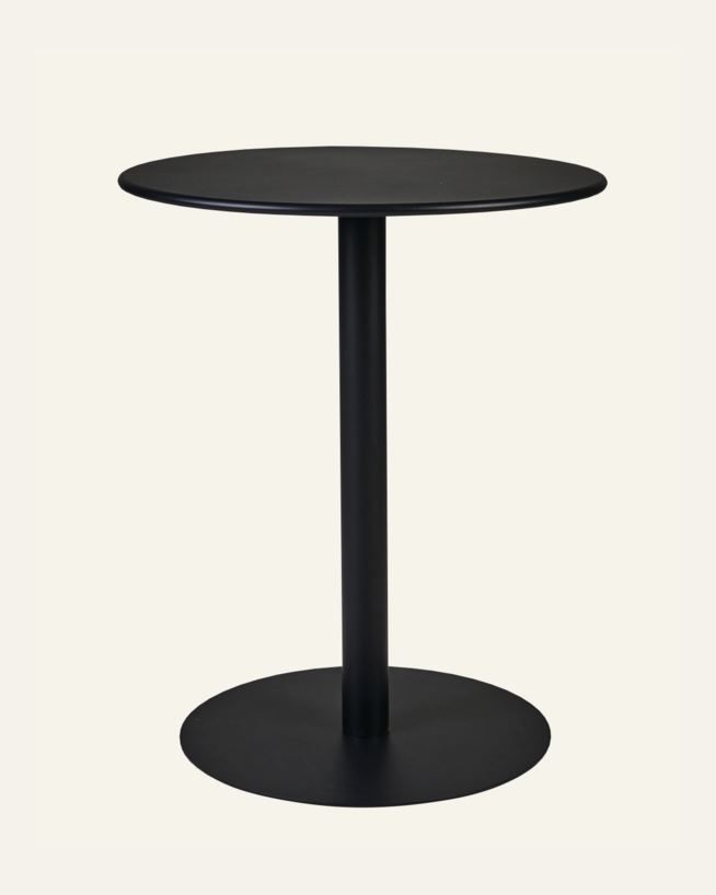 Gartentisch Schwarz - 73 cm ø60 Schwarz - 1