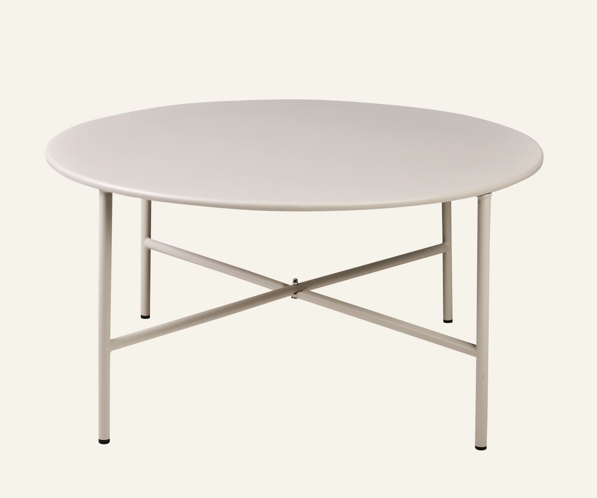 Gartentisch Beige - 35 cm ø70 Beige - 1
