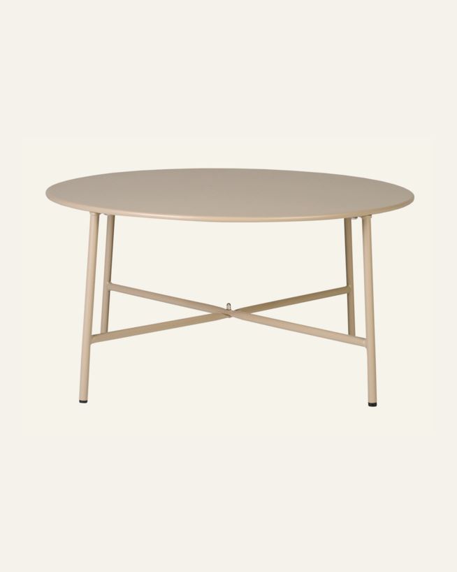Gartentisch Dunkelbeige - 35 cm ø70 Dunkelbeige - 1