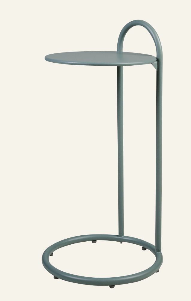 Beistelltisch Grau-Grün - 72,5 cm ø35,8 Grau-Grün - 1