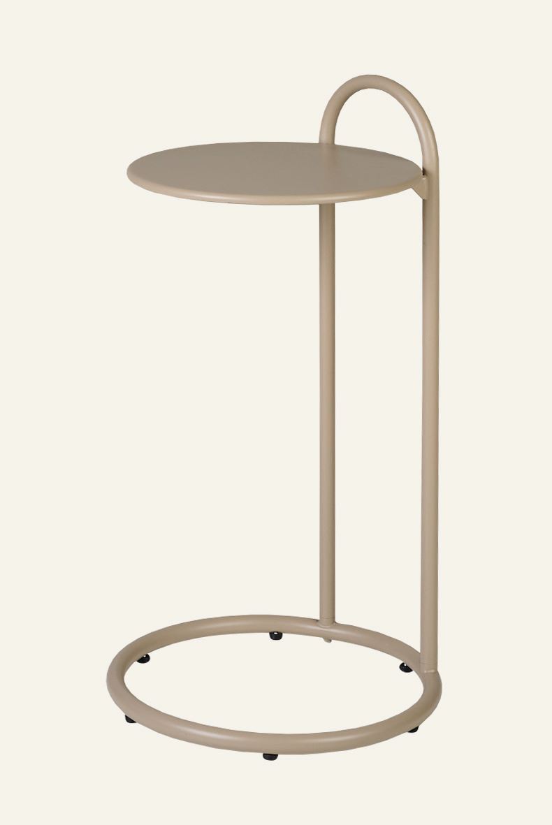 Beistelltisch Dunkelbeige - 72,5 cm ø35,8 Dunkelbeige - 1