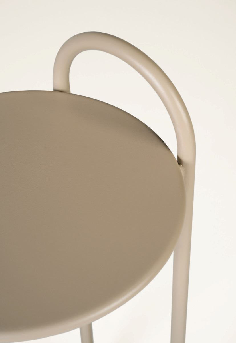 Beistelltisch Dunkelbeige - 2