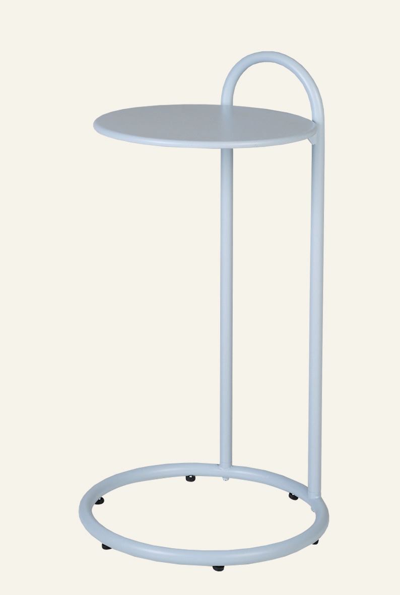Beistelltisch Grau-blau - 72,5 cm ø35,8 Grau-blau - 1