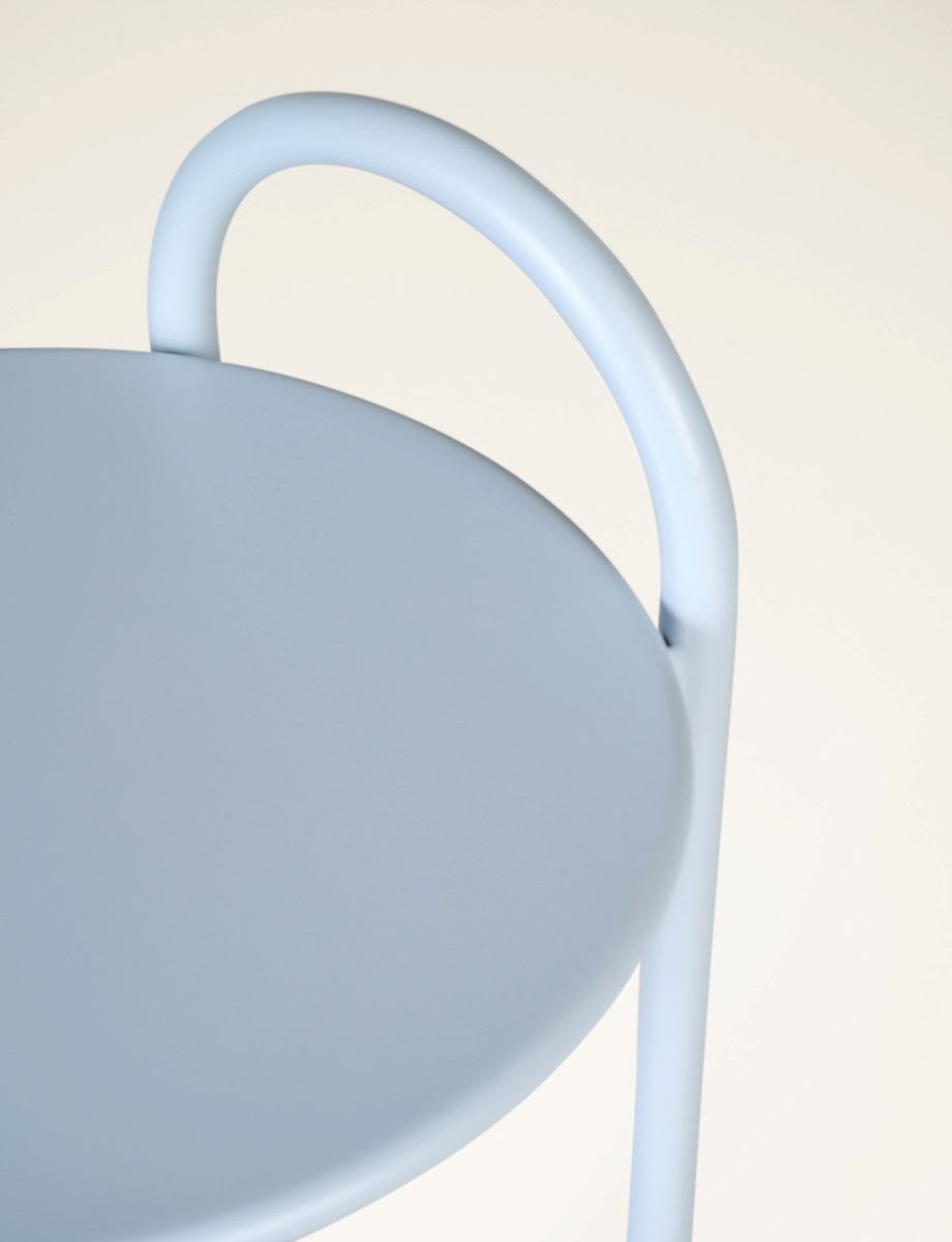 Beistelltisch Grau-blau - 2