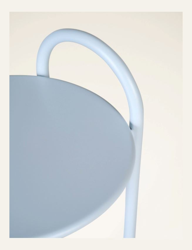 Beistelltisch Grau-blau - 2