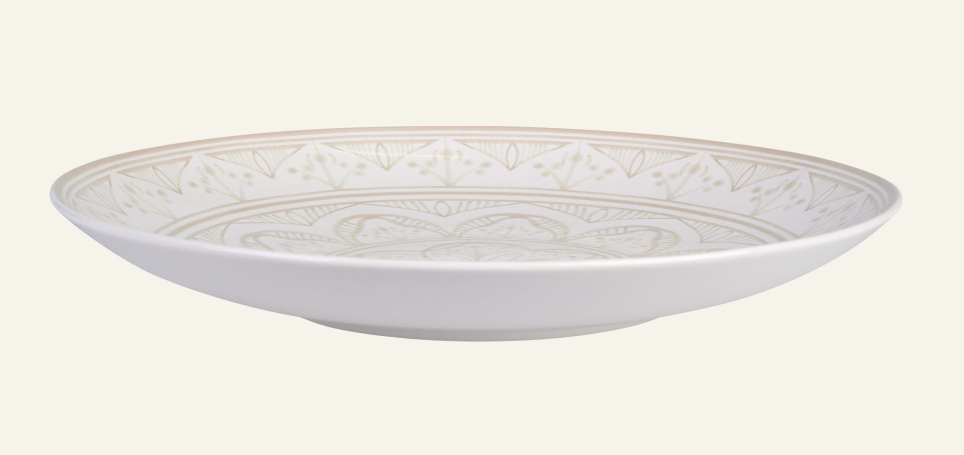 Servierteller Beige - ø37 cm Beige - 1
