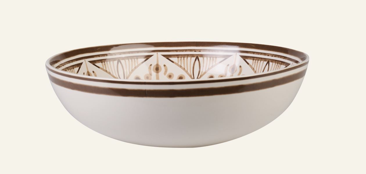 Große Schüssel Braun - ø34 cm Braun - 1