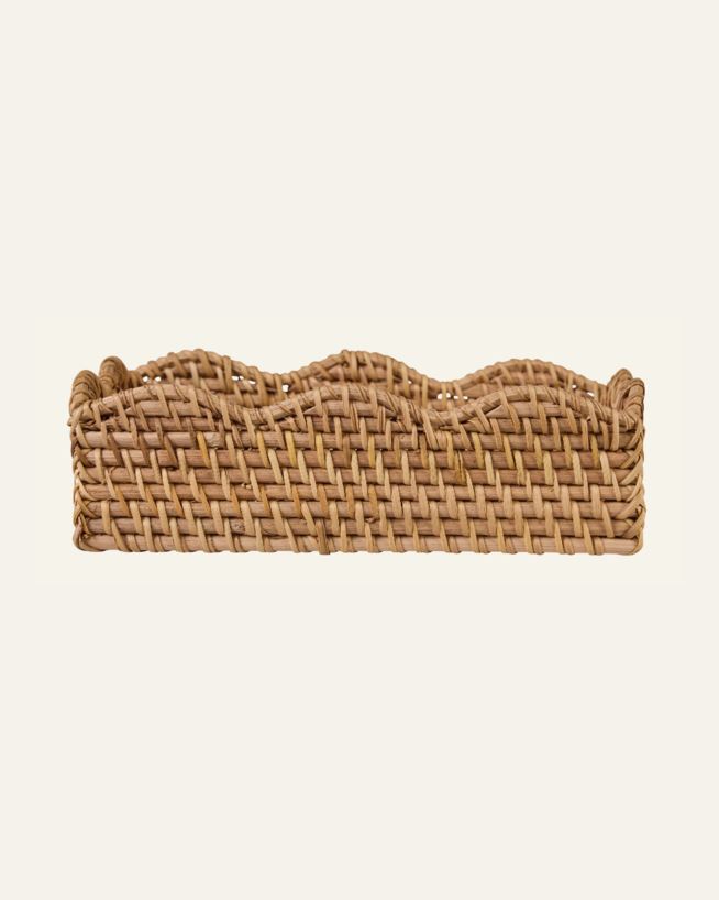 Serviettenkorb Natur - 24,5x15x7,5 cm Natur - 1