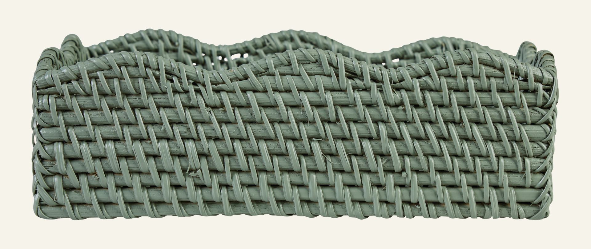 Serviettenkorb Grün - 24,5x15x7,5 cm Grün - 1