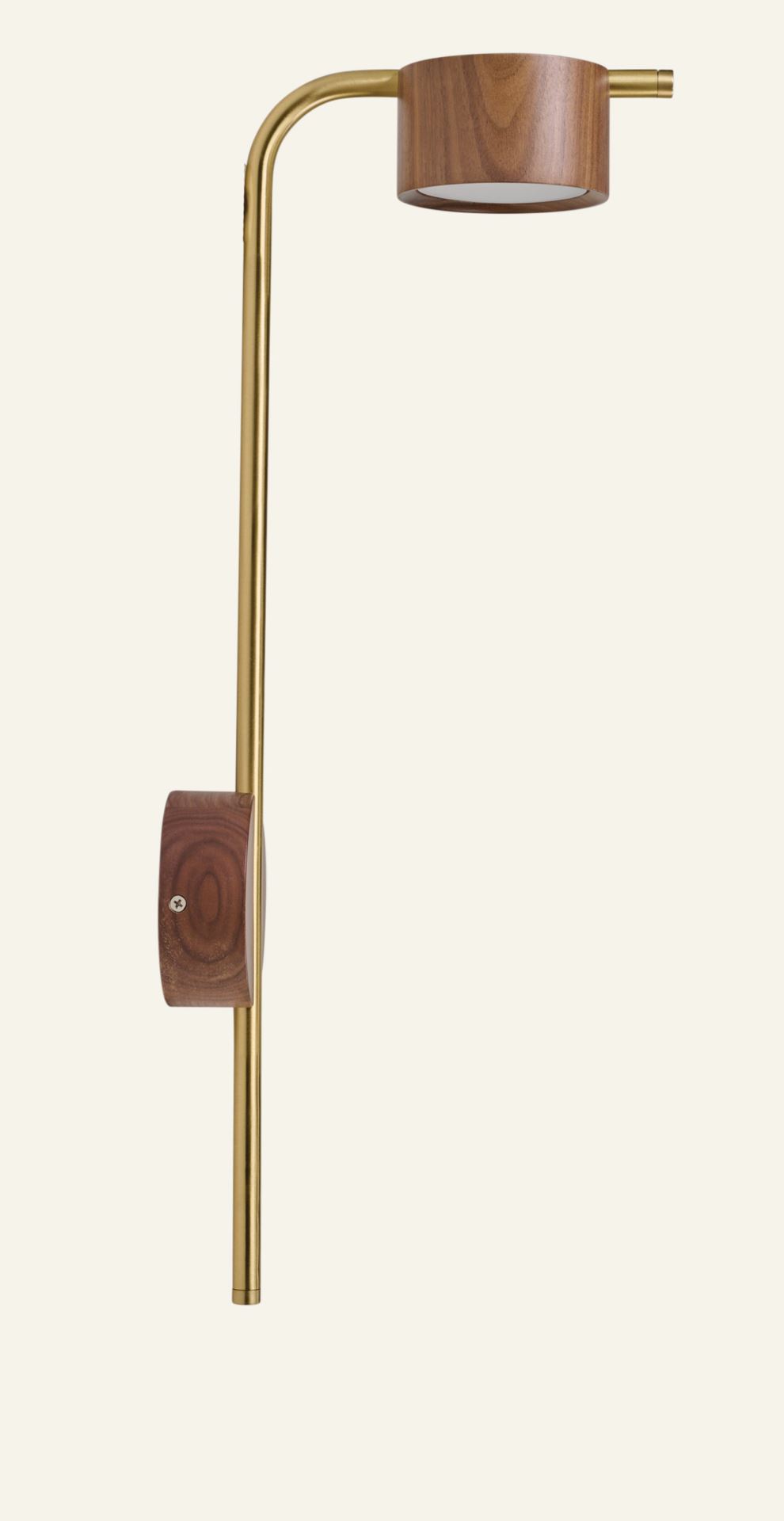 Wandleuchte Braun - 20x55 cm Braun - 1