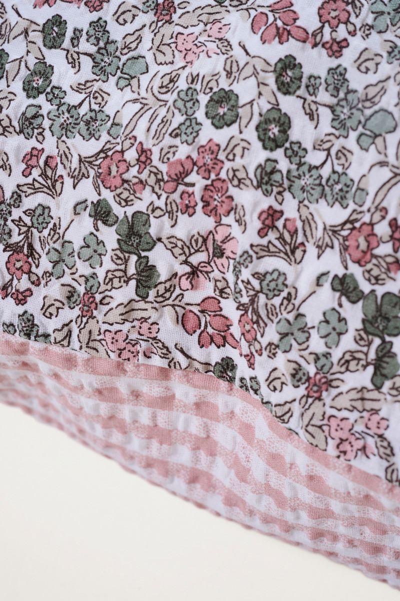 Seersucker-Kissenbezug Multi/Pink - 2