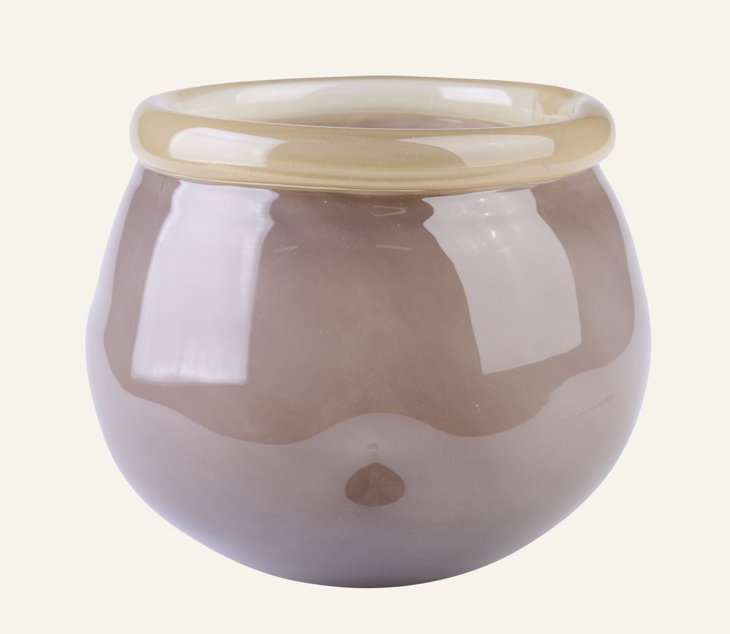 Vase Braun - 16,8x16,8x14 cm Braun - 1