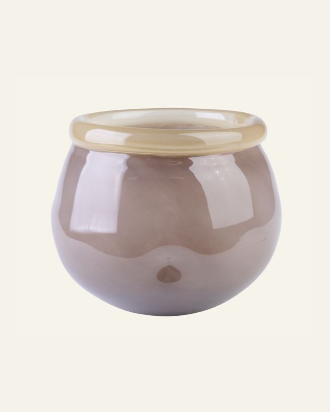 Vase Braun - 16,8x16,8x14 cm Braun - 1