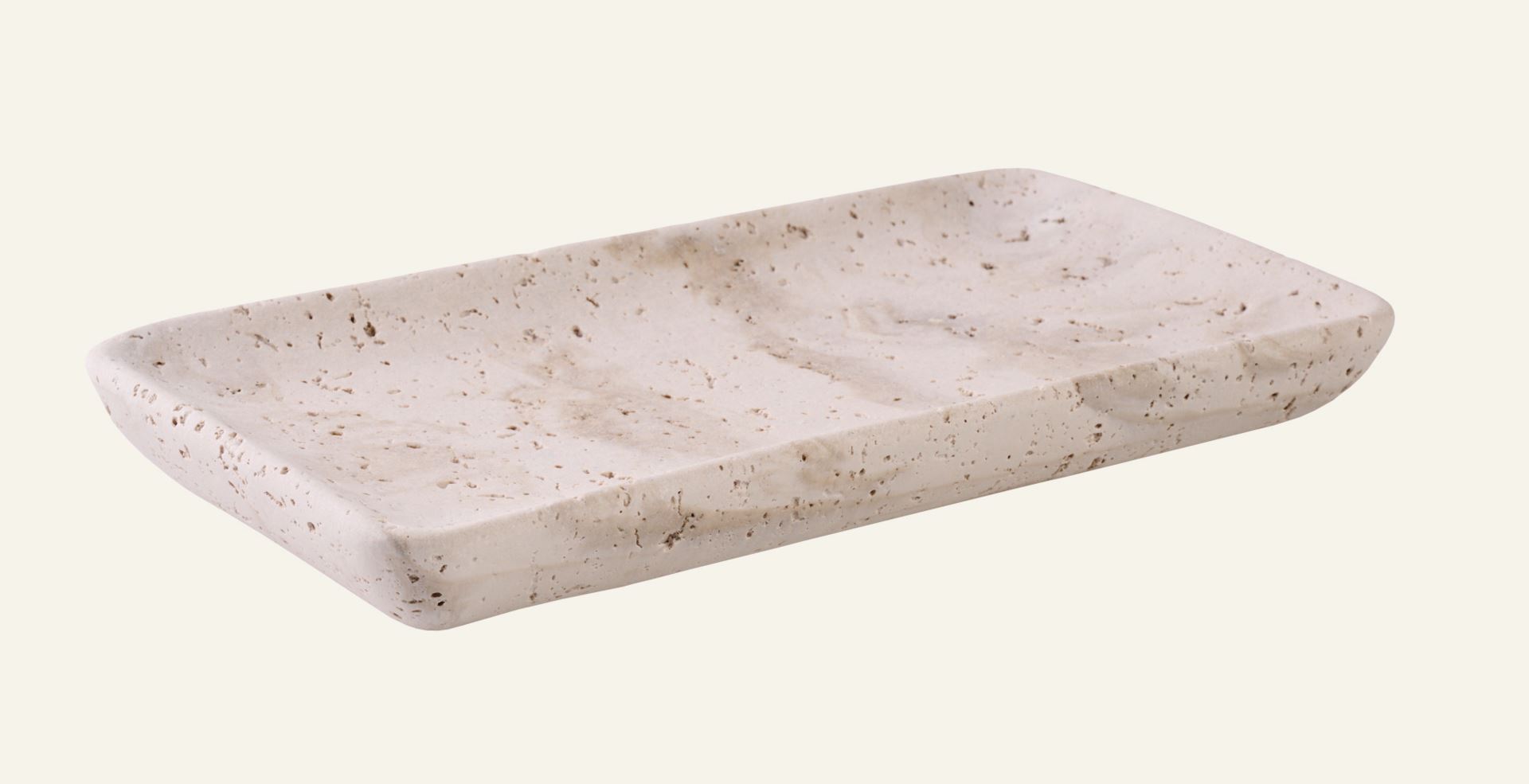 Tablett Beige - 25,6x12,9x2,8 cm Beige - 1