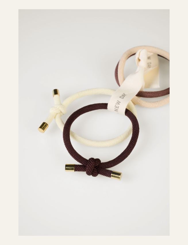 4 Stück Haarbänder Multi/Beige - 2