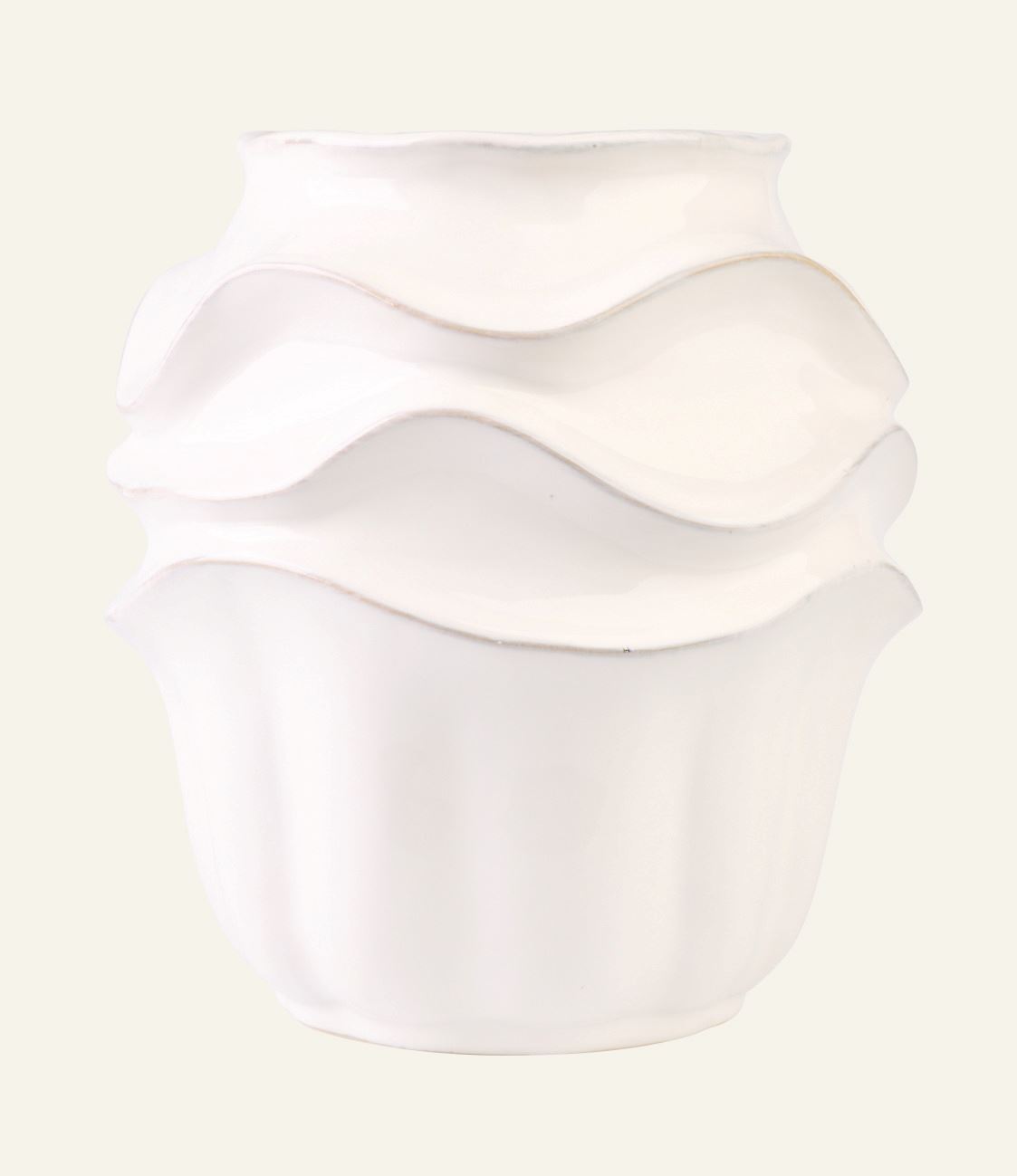 Vase Offwhite - 20,5x20,5x21,5 cm Offwhite - 1