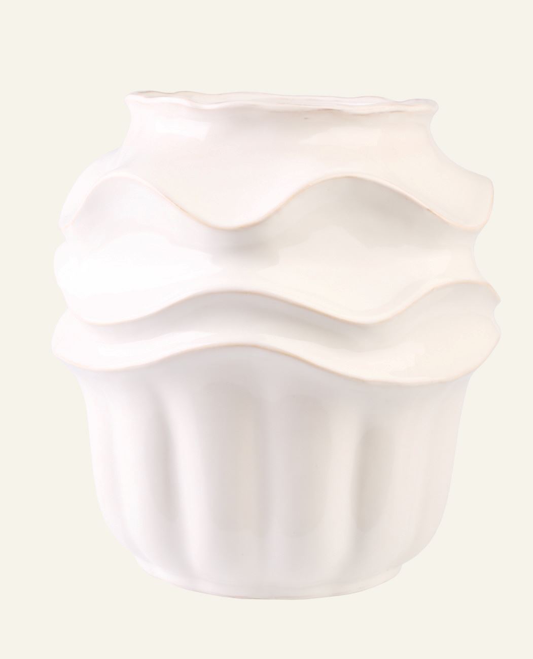 Vase Offwhite - 28,5x28,5x30,5 cm Offwhite - 1