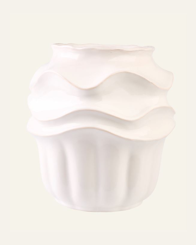 Vase Offwhite - 28,5x28,5x30,5 cm Offwhite - 1
