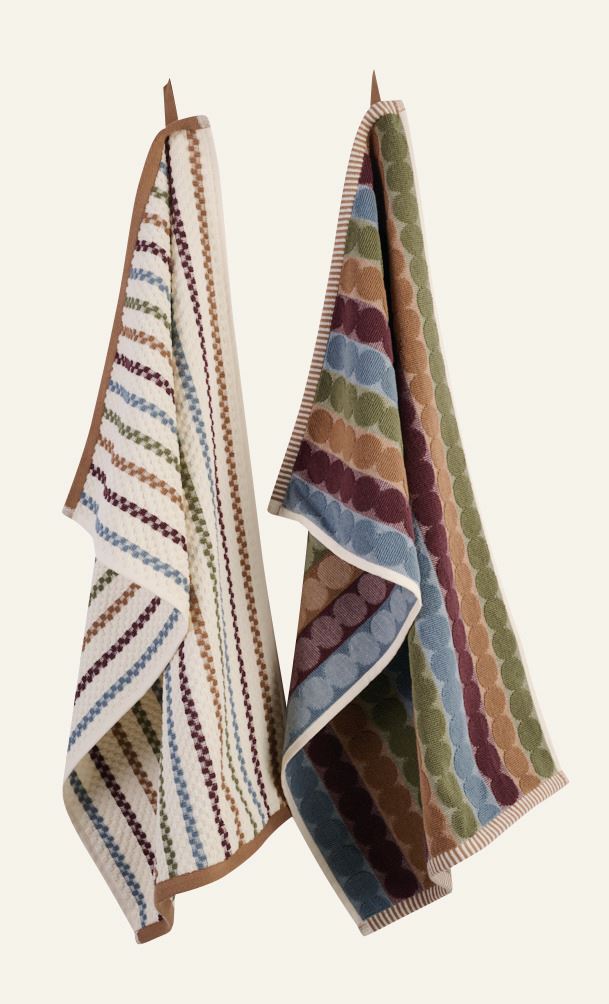 Küchentücher 2 Stück Beige - 45x70 cm Beige - 1