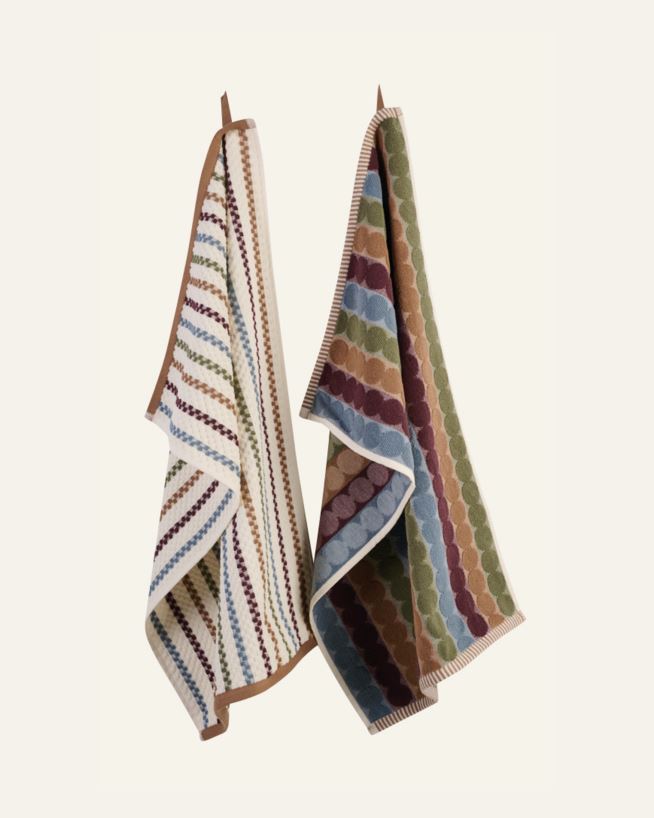 Küchentücher 2 Stück Beige - 45x70 cm Beige - 1