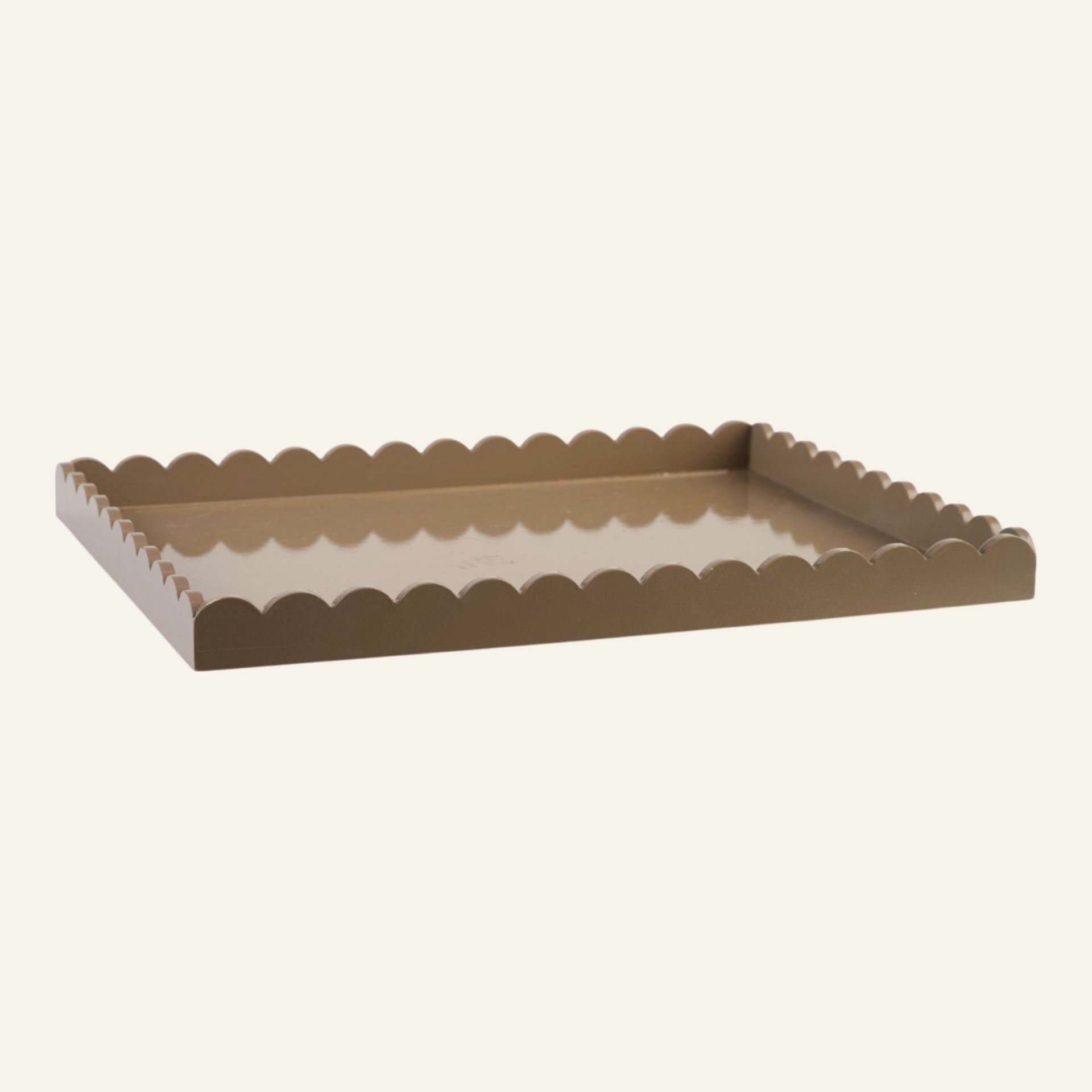 Tablett Taupe - 30x40x3 cm Taupe - 1