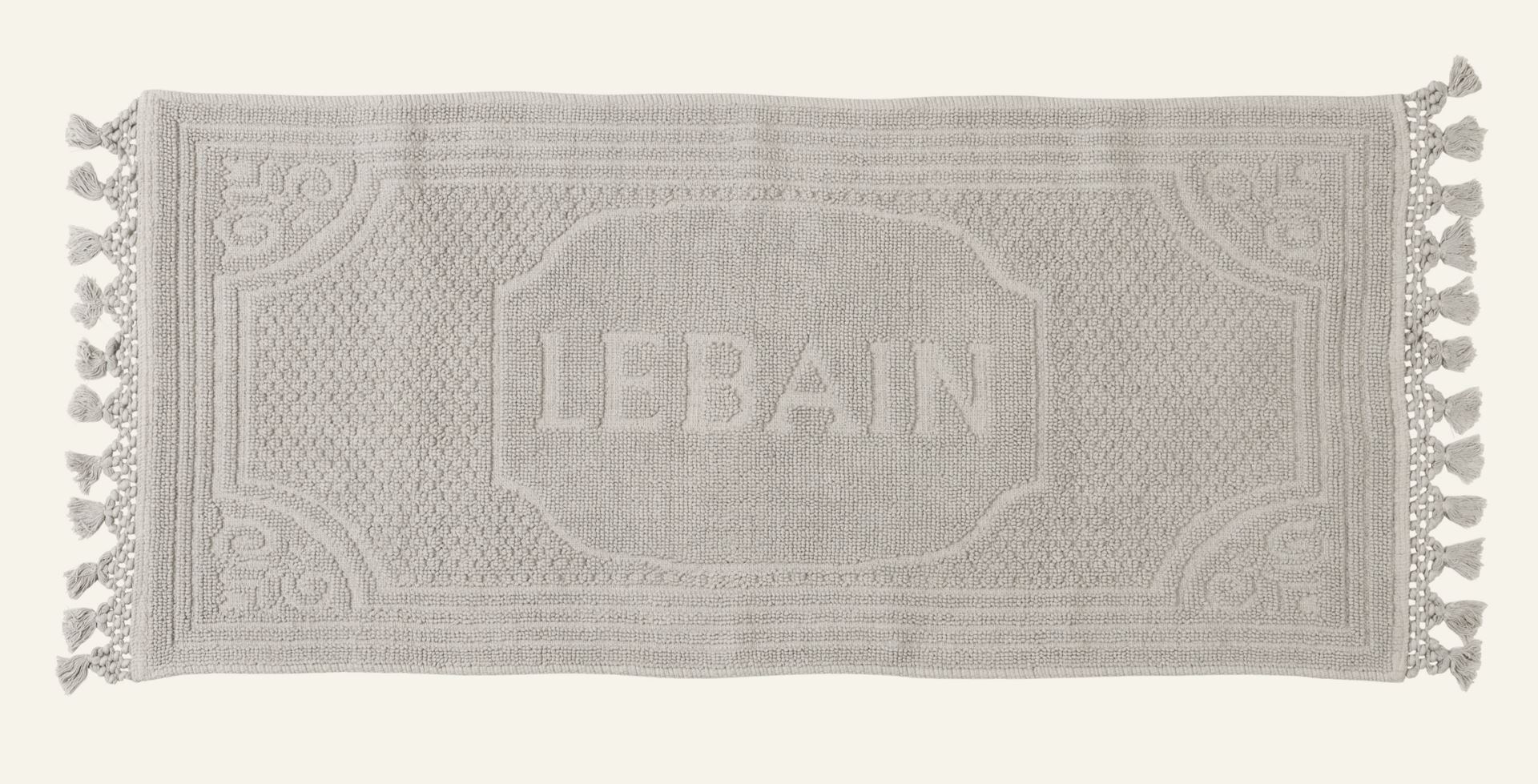 Badematte Beige - 60x130 cm Beige - 1