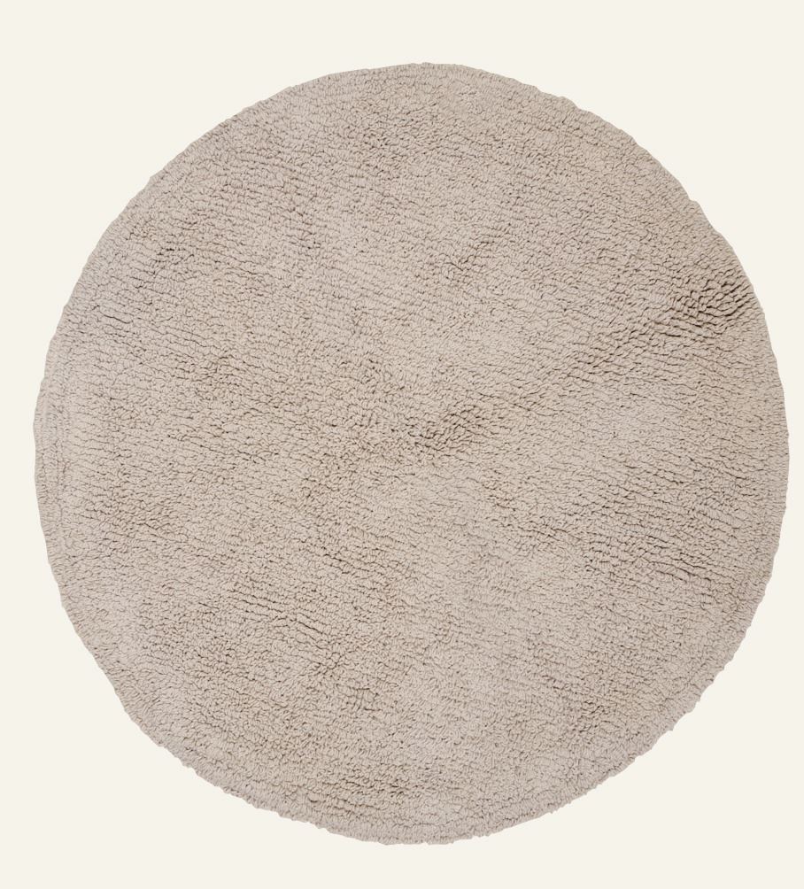 Badematte Beige - ø60 cm Beige - 1