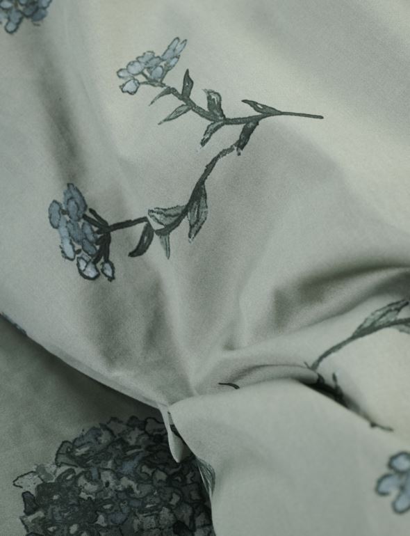 Satin-Bettwäsche Grün - 3