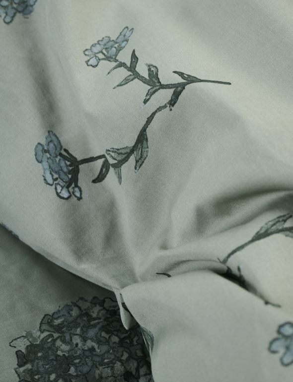 Satin-Bettwäsche Grün - 3