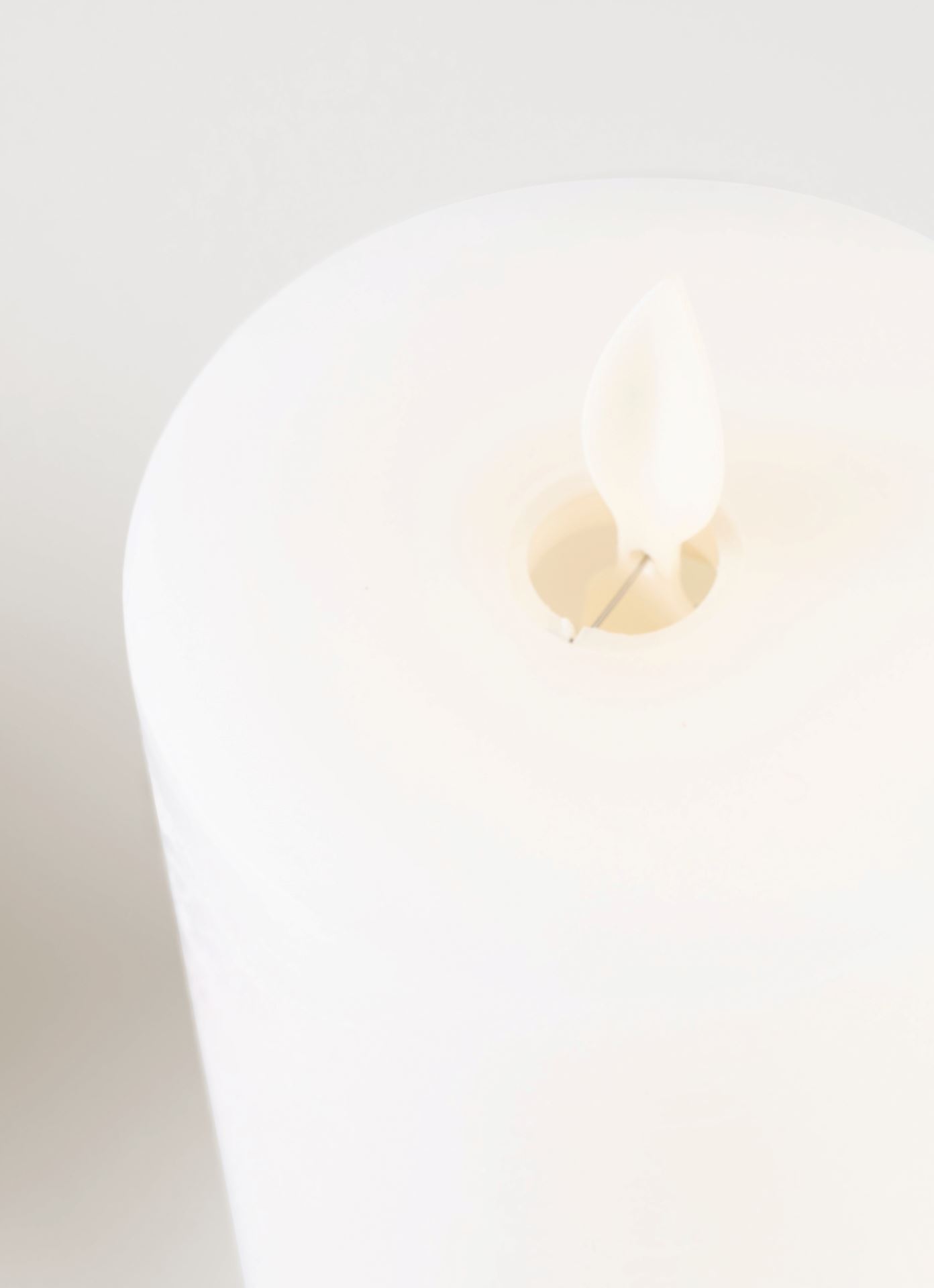 LED-Stumpenkerze Weiß - 2