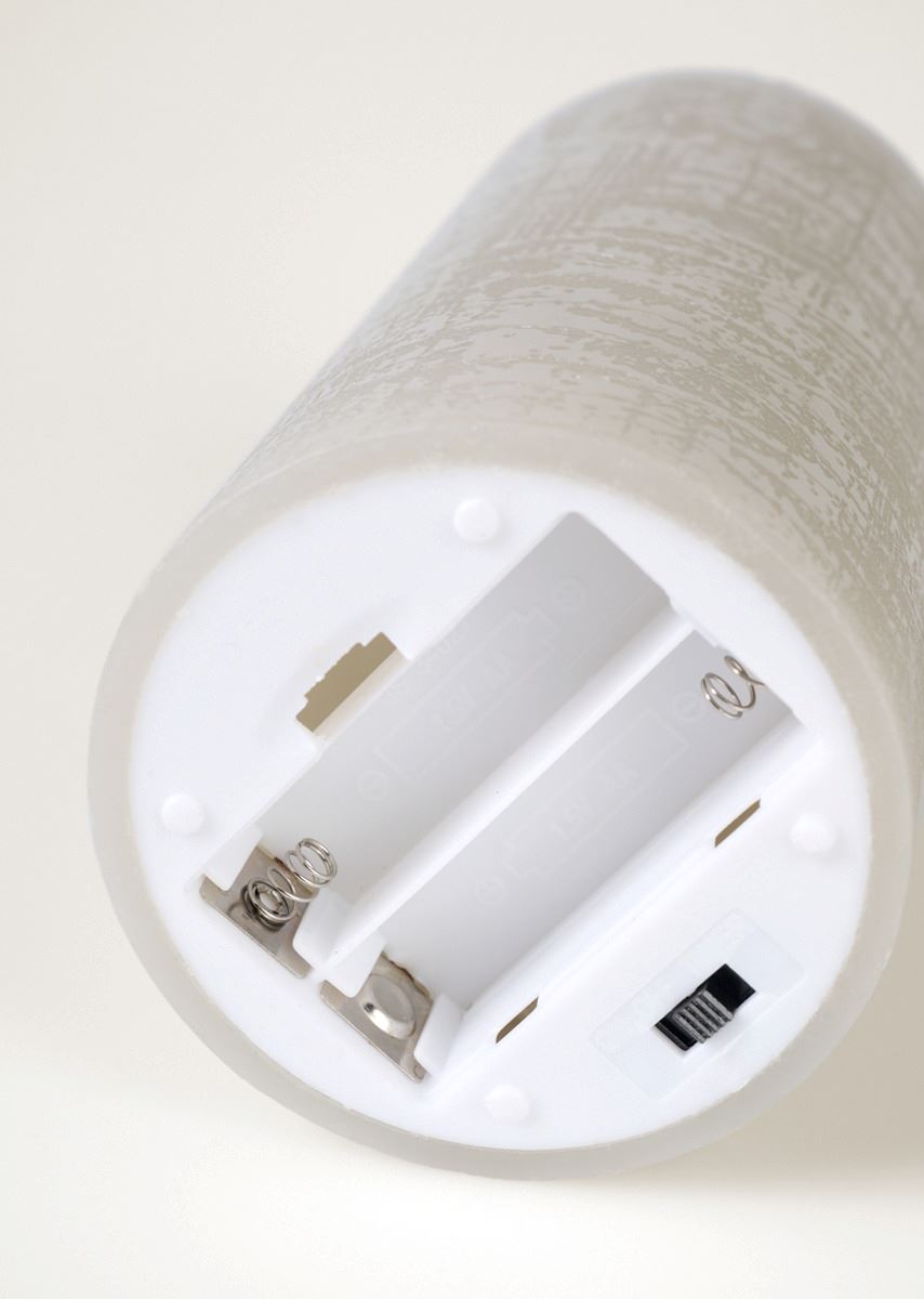 LED-Stumpenkerze Sand - 4