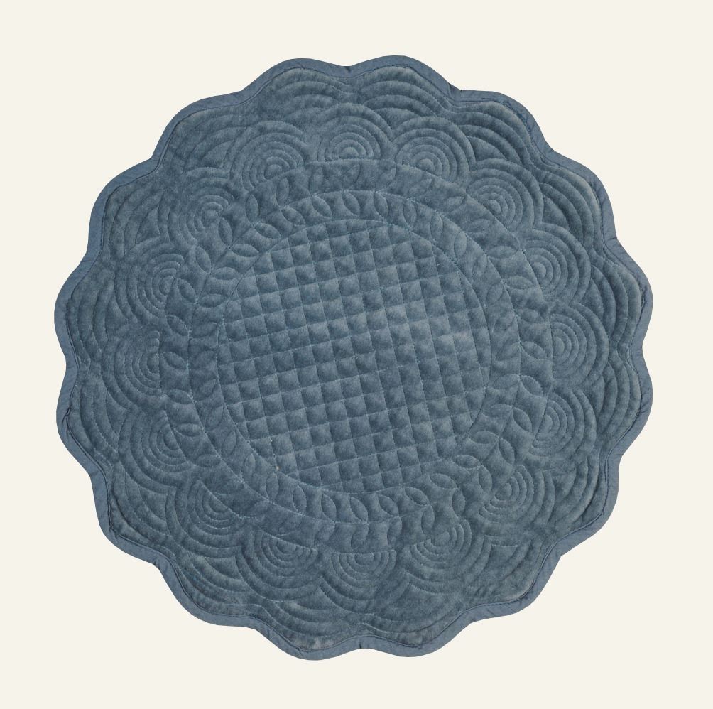 Platzset Grau-blau - ø40 cm Grau-blau - 1