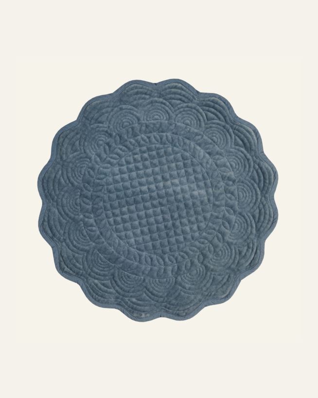 Platzset Grau-blau - ø40 cm Grau-blau - 1