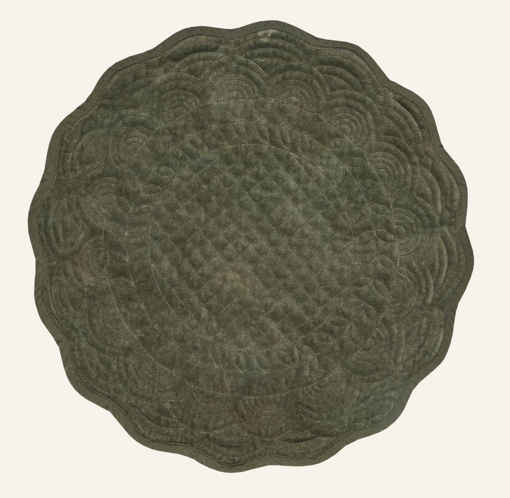 Platzset Dunkelgrün - ø40 cm Dunkelgrün - 1