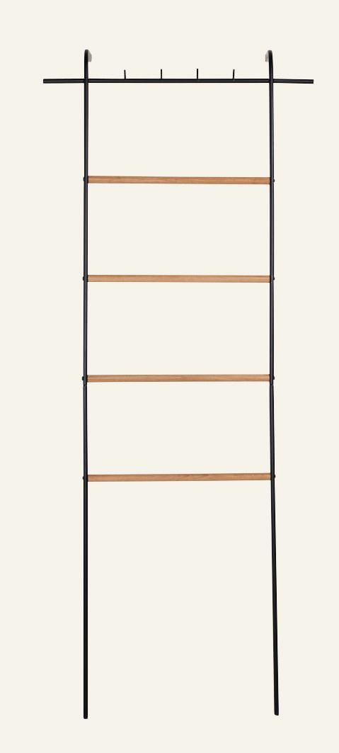 Leitern Schwarz - 68x165x17 cm Schwarz - 1