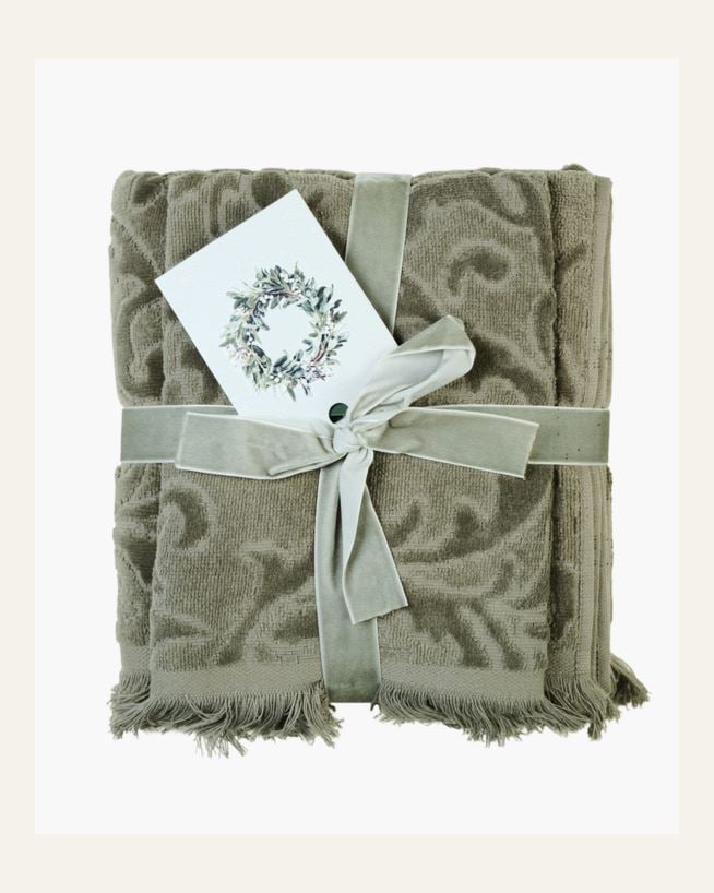 Handtuchset Olivengrün - 70x140cm/40x60cm Olivengrün - 1