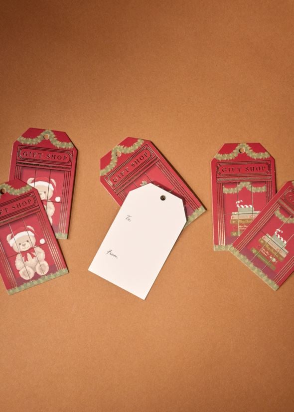 Geschenkanhänger Rot - 2