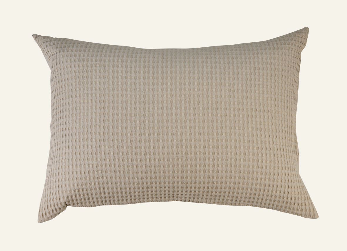 Kissenbezug aus Baumwolle Beige - 50x90 cm Beige - 1