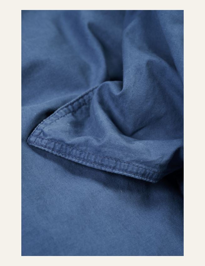 Baumwollbettwäsche Denimblau - 3