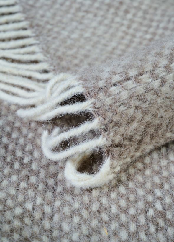 Wolldecke Taupe - 3