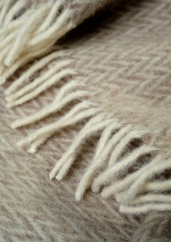 Wolldecke Taupe - 5