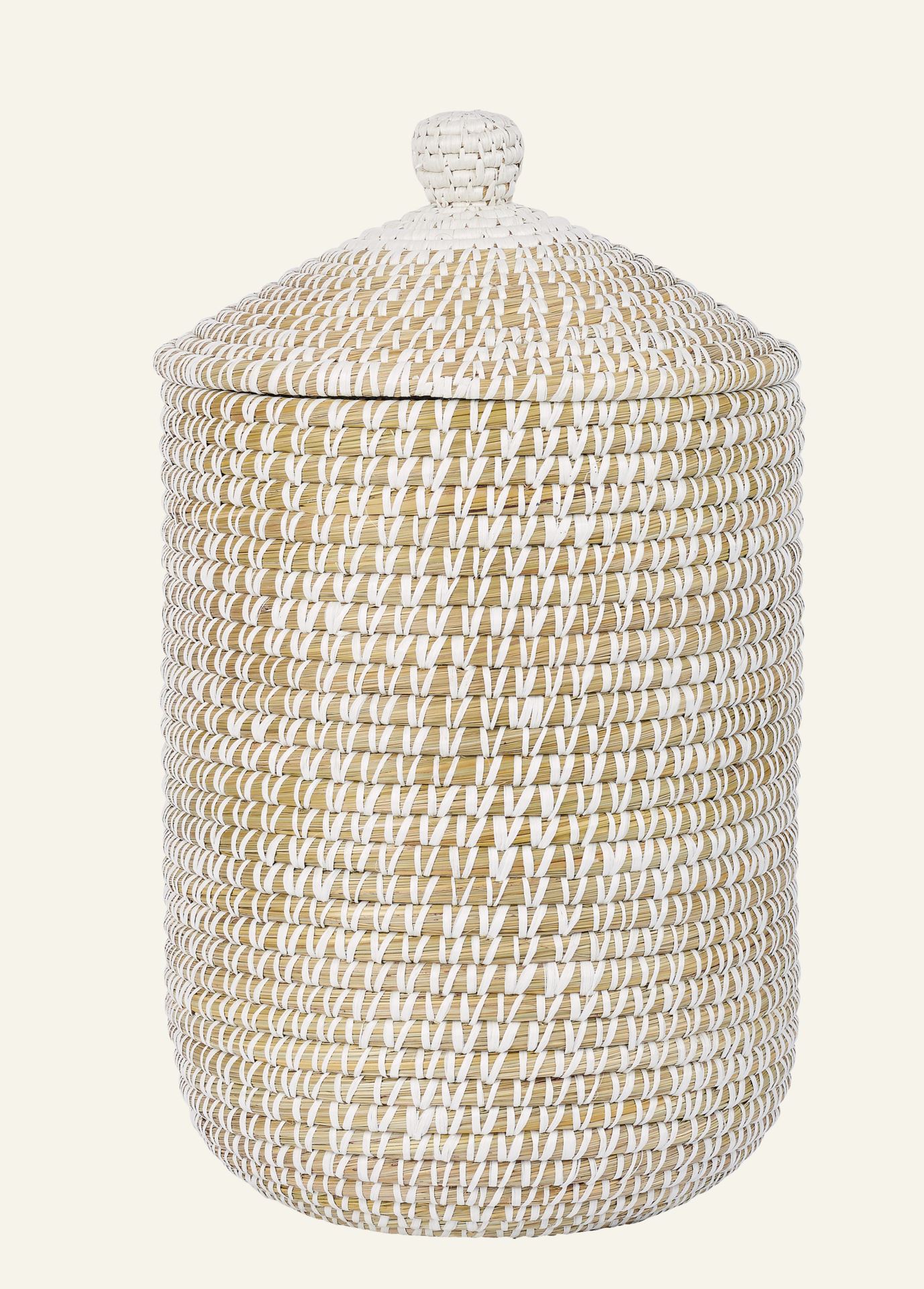 Wäschekorb Natur - H50cm Ø38cm Natur - 1