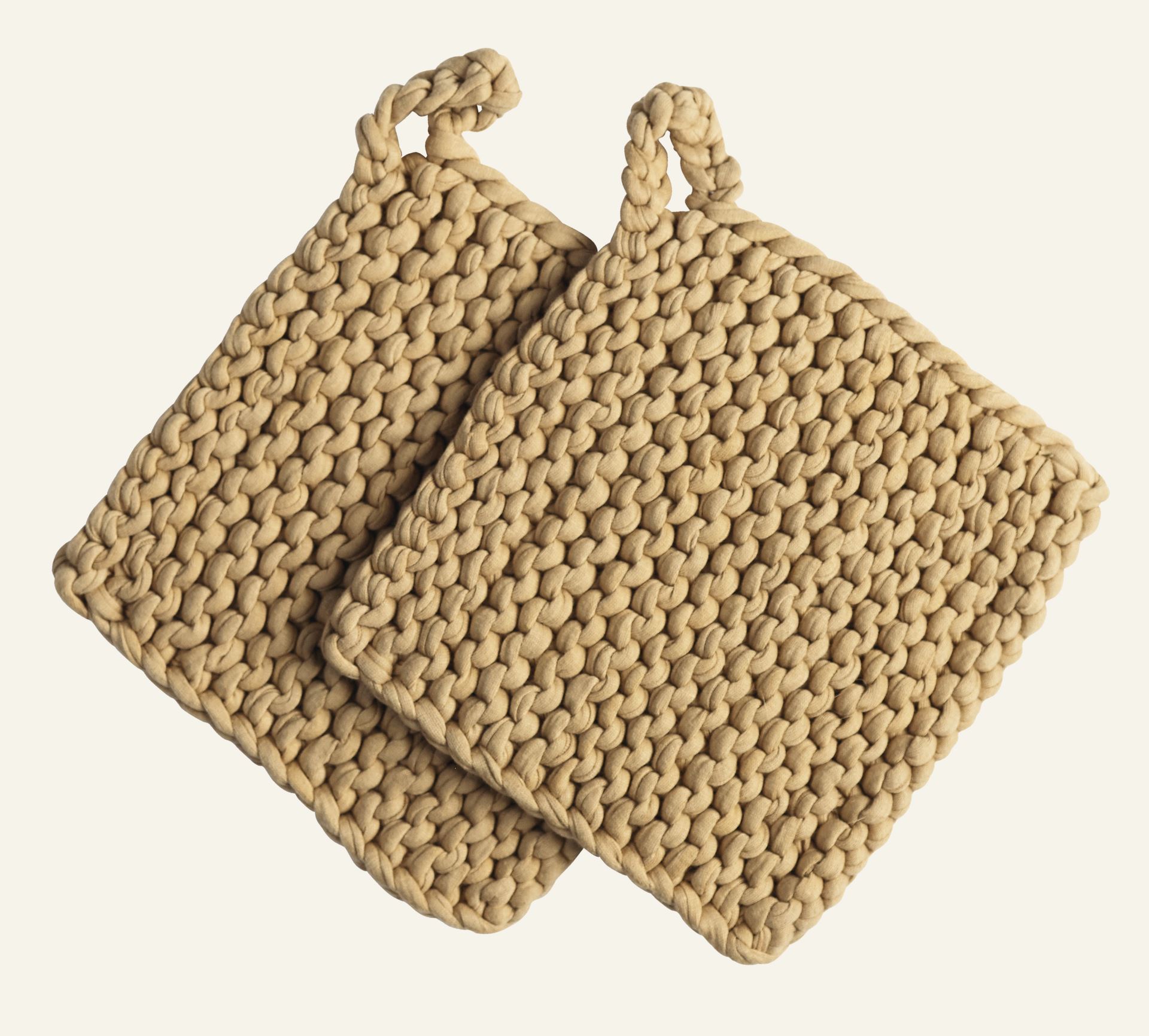 Topflappen Beige - 19x19 cm Beige - 1