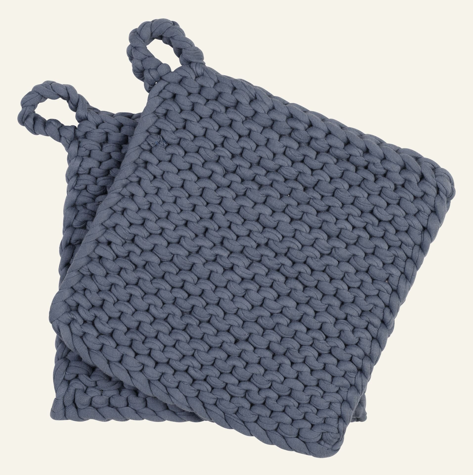 Topflappen Denimblau - 19x19 cm Denimblau - 1
